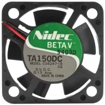 Nidec C34247-16 DC 5V 0.13Amp 2 Wires Axial Cooling Fan
