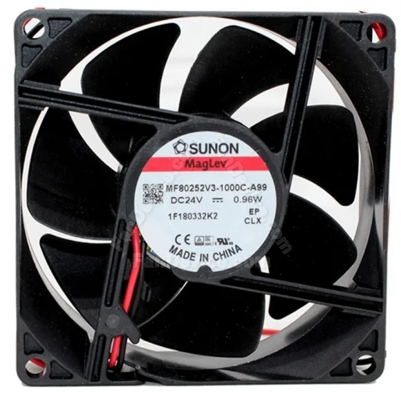Sunon MF80252V3-1000C-A99 24V 0.96W 2 Wires Maglev Cooling Fan