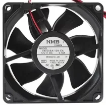 NMB 08025SA-12N-EA 12V 0.18A 2 Wires Axial Cooling Fan