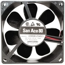 Sanyo 109R0812S4021 DC 12V 0.18A 2 Wires Axial Cooling Fan