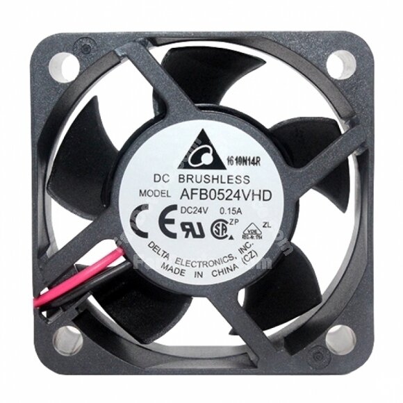 Delta AFB0524VHD DC 24V 0.15A 2 Wires / 3 Wires Axial Cooling Fan