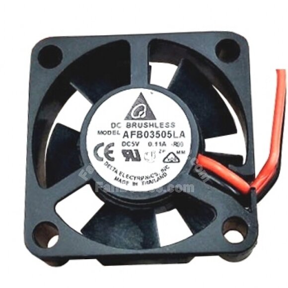 Delta AFB03505LA-R00 DC 5V 0.11A 2 Wires Axial Cooling Fan