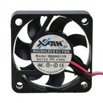 XFAN RDH4010B DC 12V 0.09A 2 Wires Axial Cooling Fan