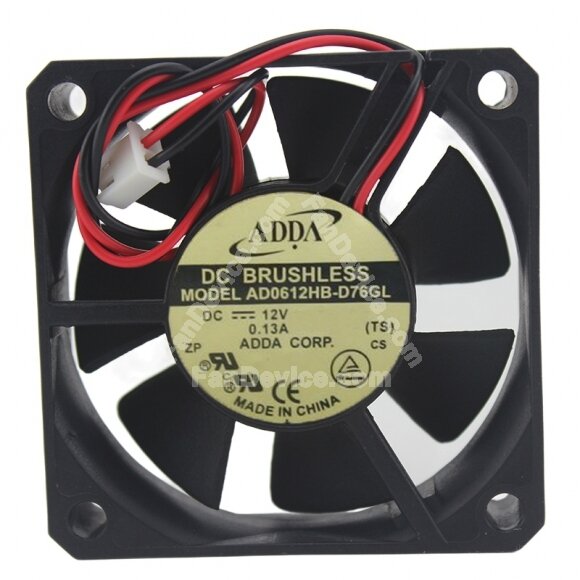 ADDA AD0612HB-D76GL DC 12V 0.13A 6015 Axial Brushless Cooling Fan