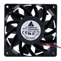 Delta FFB1224EHE DC 24V 1.50A 2 Wires / 3 Wires Axial Cooling Fan
