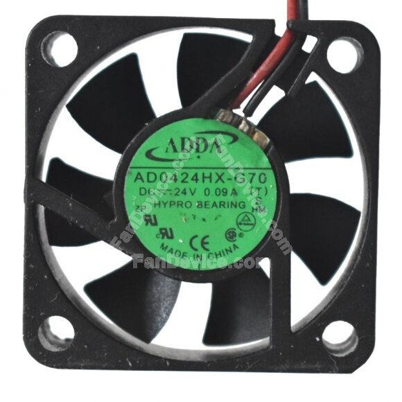 ADDA AD0424HX-G70 DC 24V 0.09A 4010 Axial HYPRO Bearing Cooling Fan