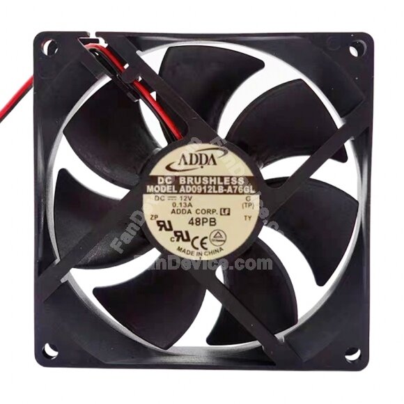 ADDA AD0912LB-A76GL DC 12V 0.13A 9025 Axial Brushless Cooling Fan