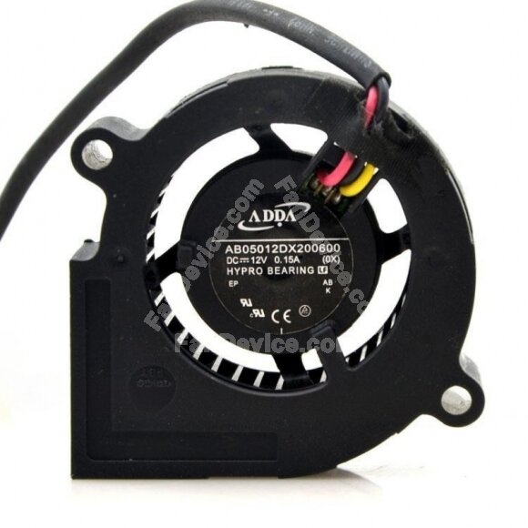 ADDA AB05012DX200600 DC 12V 0.15A 3 Wires Blower Cooling Fan