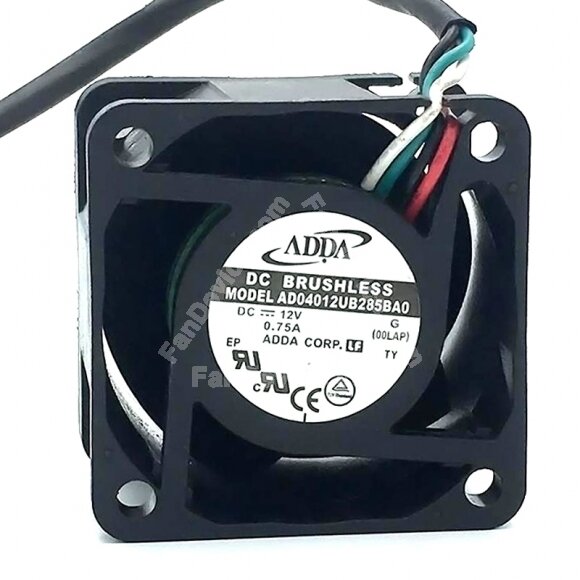 ADDA AD04012UB285BA0 DC 12V 0.75A 2 Wires / 3 Wires / 4 Wires Axial Cooling Fan