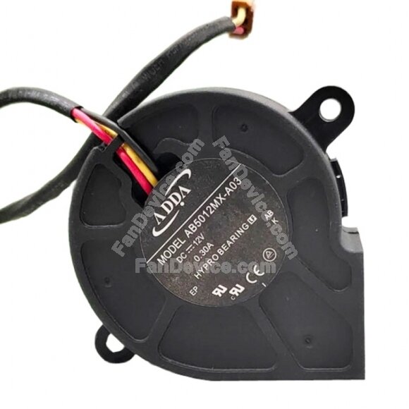 ADDA AB5012MX-A03 DC 12V 0.30A 3 Wires Blower Cooling Fan