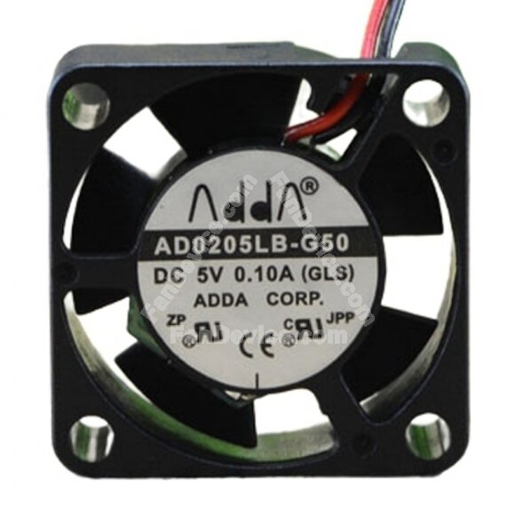 ADDA AD0205LB-G50 DC 5V 0.10A 2 Wires Axial Cooling Fan