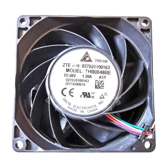 Delta THB0848BE DC 48V 1.20A 4 Wires Axial Cooling Fan