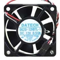 DATECH 0620-12HBTL-1 DC 12V 0.50A 2 Wires / 3 Wires / 4 Wires Axial Cooling Fan