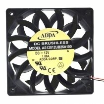 ADDA AS12012UB25A100 DC 12V 1.80A 2 Wires / 3 Wires / 4 Wires Axial Cooling Fan