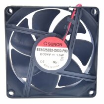 Sunon EE80252B2-D000-F99 DC 24V 1.5W 2 Wires / 3 Wires Axial Cooling Fan