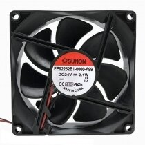 Sunon EE92251B1-0000-A99 DC 24V 2.1W 2 Wires Axial Cooling Fan