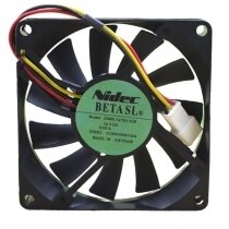 Nidec D08R-12TS103B DC 12V 0.09A 2 Wires / 3 Wires Axial Cooling Fan