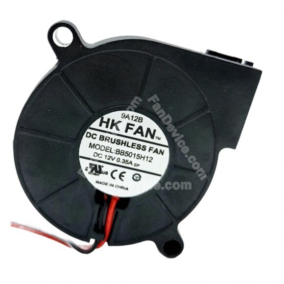 HK FAN BB5015H12 DC 12V 0.35A 5015 Blower Brushless Cooling Fan