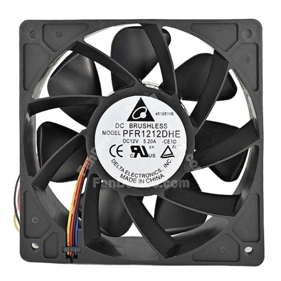 Delta PFR1212DHE DC 12V 5.20A 12038 Axial Cooling Fan