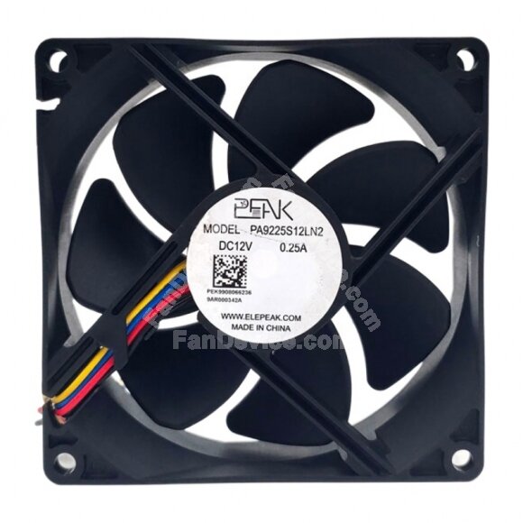 PEAK PA9225S12LN2 DC 12V 0.25A 9025 Axial Cooling Fan