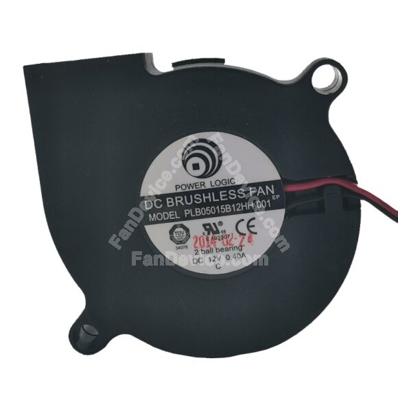 Power Logic PLB05015B12HH 001 DC 12V 0.40A 5015 Blower 2 Ball Bearing Brushless Cooling Fan