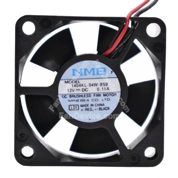 NMB 1404KL-04W-B59 DC 12V 0.11A 2 Wires / 3 Wires Axial Cooling Fan
