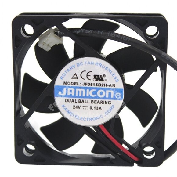 JAMICON JF0515B2H-AR DC 24V 0.13A 5015 Axial Ball Bearing Brushless Cooling Fan