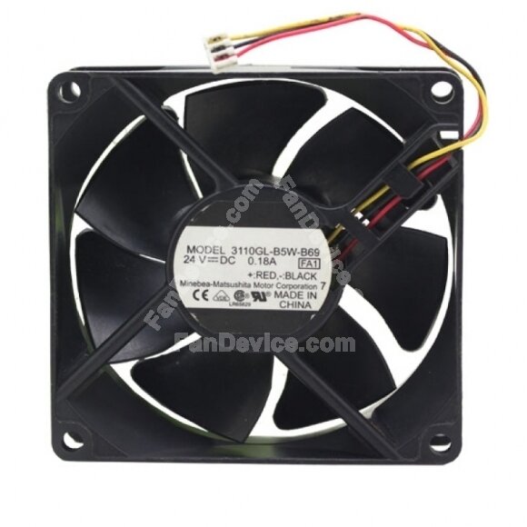 NMB 3110GL-B5W-B69 DC 24V 0.18A 2 Wires / 3 Wires Axial Cooling Fan