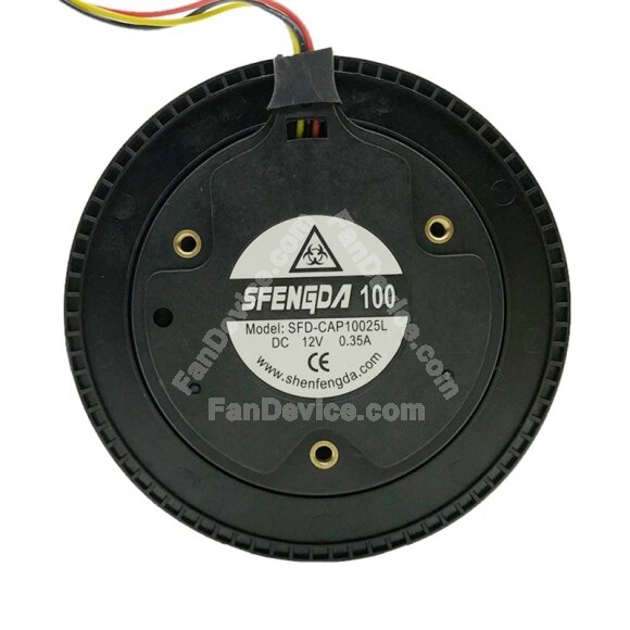 SFENGDA 100 SFD-CAP10025L DC 12V 0.35A 10025 Axial Cooling Fan
