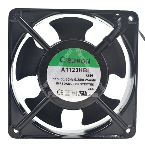 Sunon A1123HBL AC 115V 0.28/0.25AMP 12038 Impedance Protected Axial Cooling Fan