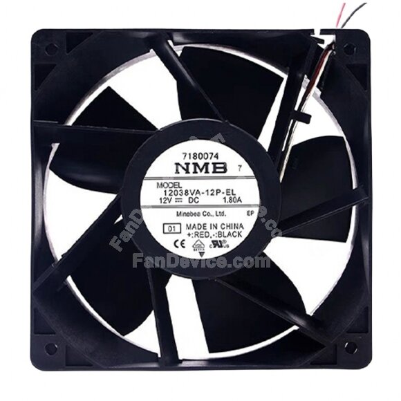 NMB 12038VA-12P-EL DC 12V 1.80A 12038 Axial Cooling Fan