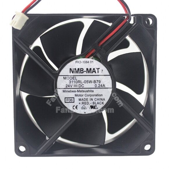 NMB-MAT 3110RL-05W-B79 DC 24V 0.24A 8025 Axial Cooling Fan