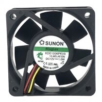 Sunon KDE1206PKV3 DC 12V 1.0W 6020 Axial Cooling Fan