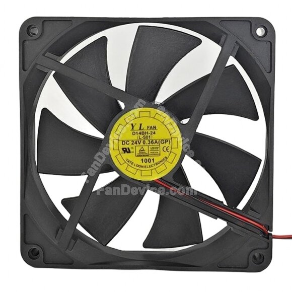 Y.L.FAN YATE LOON D14BH-24 DC 24V 0.36A 14025 Axial Cooling Fan