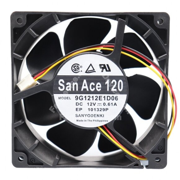 Sanyo Denki San Ace 120 9G1212E1D06 DC 12V 0.61A 12038 Axial Cooling Fan