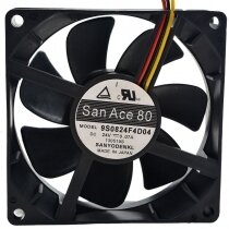 Sanyo Denki San Ace 80 9S0824F4D04 DC 24V 0.07A 8025 Axial Cooling Fan