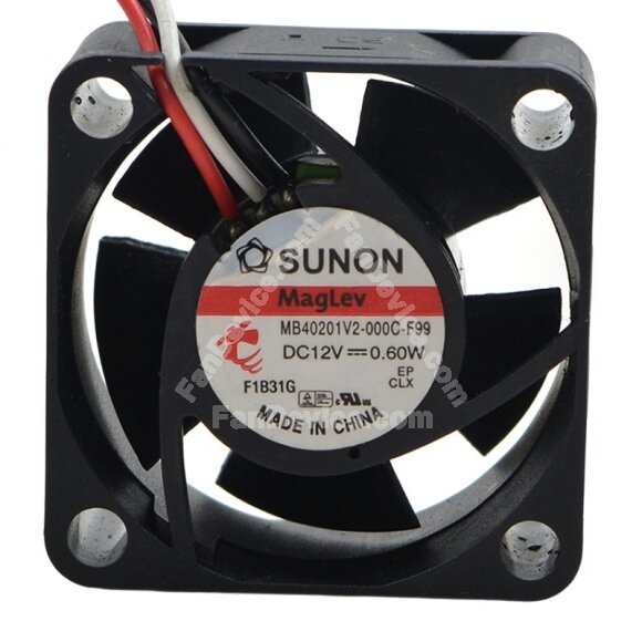 Sunon Maglev MB40201V2-000C-F99 DC 12V 0.60W 4020 Axial Cooling Fan