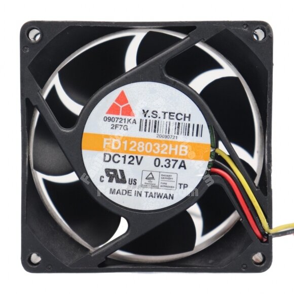 Y.S.TECH FD128032HB DC 12V 0.37A 8032 Axial Cooling Fan