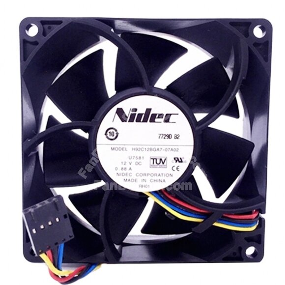 Nidec H92C12BGA7-07A02 DC 12V 0.88A 9232 Axial Cooling Fan