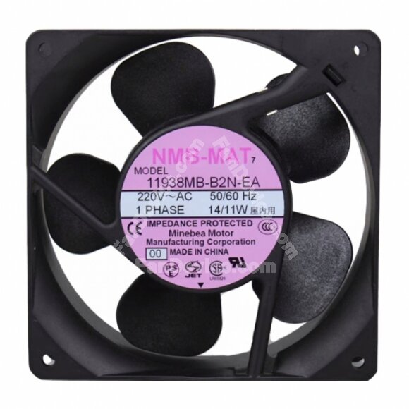 NMB-MAT 11938MB-B2N-EA AC 220V 14/11W 12038 Axial Cooling Fan