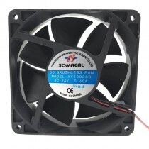 SOMREAL XY12038B DC 24V 0.60A 12038 Brushless Axial Cooling Fan