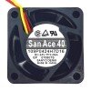 Sanyo Denki 109P0424H7D16 DC 24V 0.08A 2 Wires / 3 Wires Axial Cooling Fan