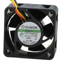Sunon KDE1204PKVX DC 12V 1.4W 2 Wires / 3 Wires Axial Cooling Fan