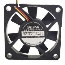 SEPA MFB50E-12A DC 12V 0.04A 5010 Brushless Axial Cooling Fan