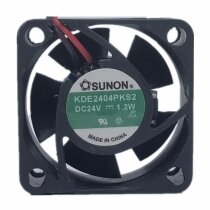 Sunon KDE2404PKS2 DC 24V 1.2W 2 Wires Axial Cooling Fan