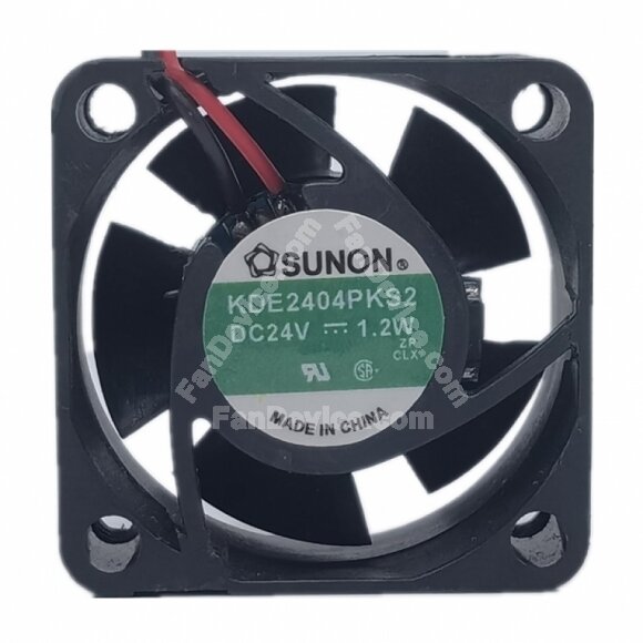 Sunon KDE2404PKS2 DC 24V 1.2W 2 Wires Axial Cooling Fan