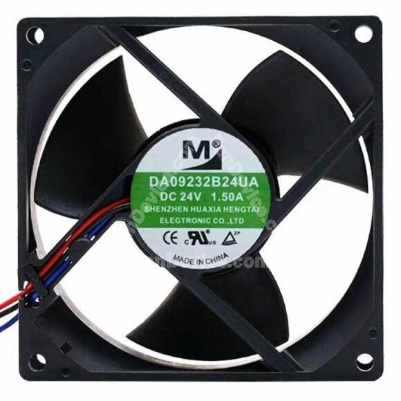 YM DA09232B24UA DC 24V 1.50A 3 Wires Axial Cooling Fan