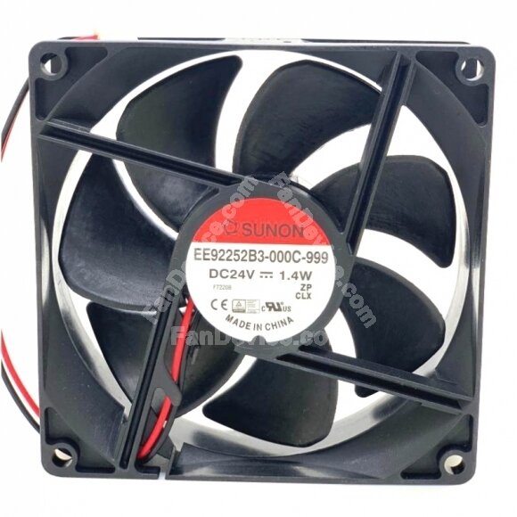 Sunon EE92252B3-000C-999 DC 24V 1.4W 2 Wires Axial Cooling Fan