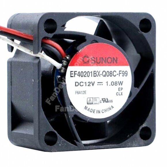 Sunon EF40201BX-Q08C-F99 DC 12V 1.08W 3 Wires Axial Cooling Fan