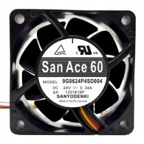 Sanyo Denki San Ace 60 9G0624P4SD004 DC 24V 0.34A 6025 Axial Cooling Fan